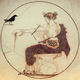 Apollo plays the lyre.